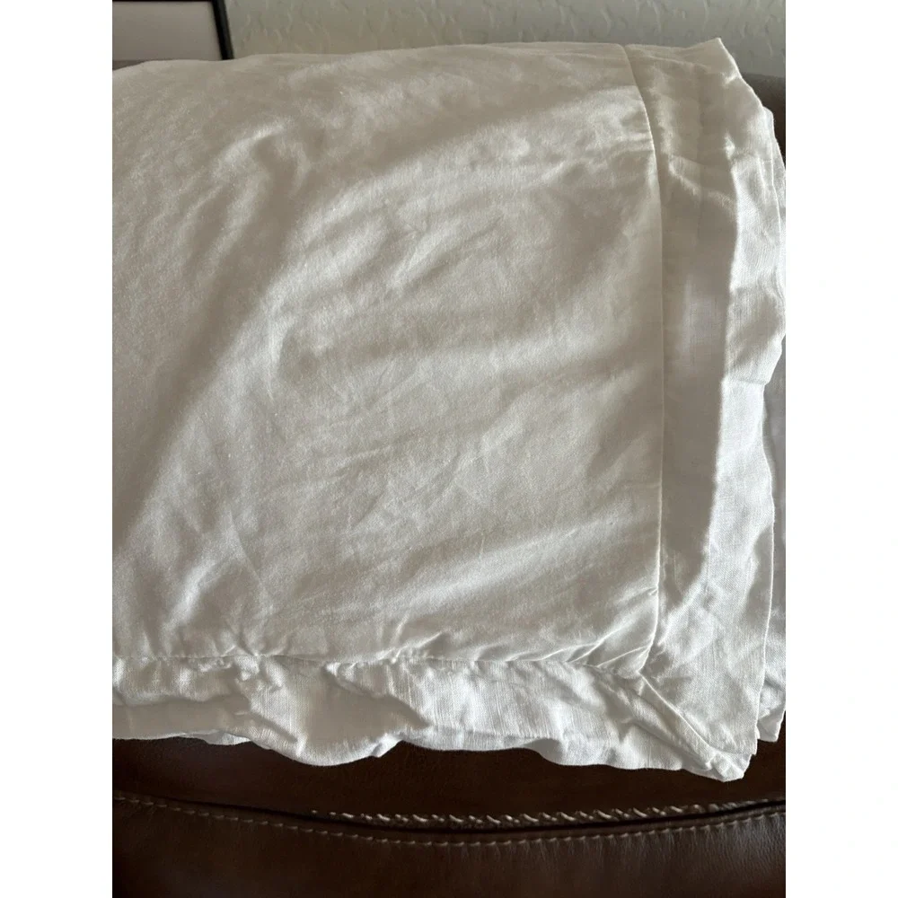 Pottery Barn 20x26 Size Pillow Sham Set Of 2 Cotton White